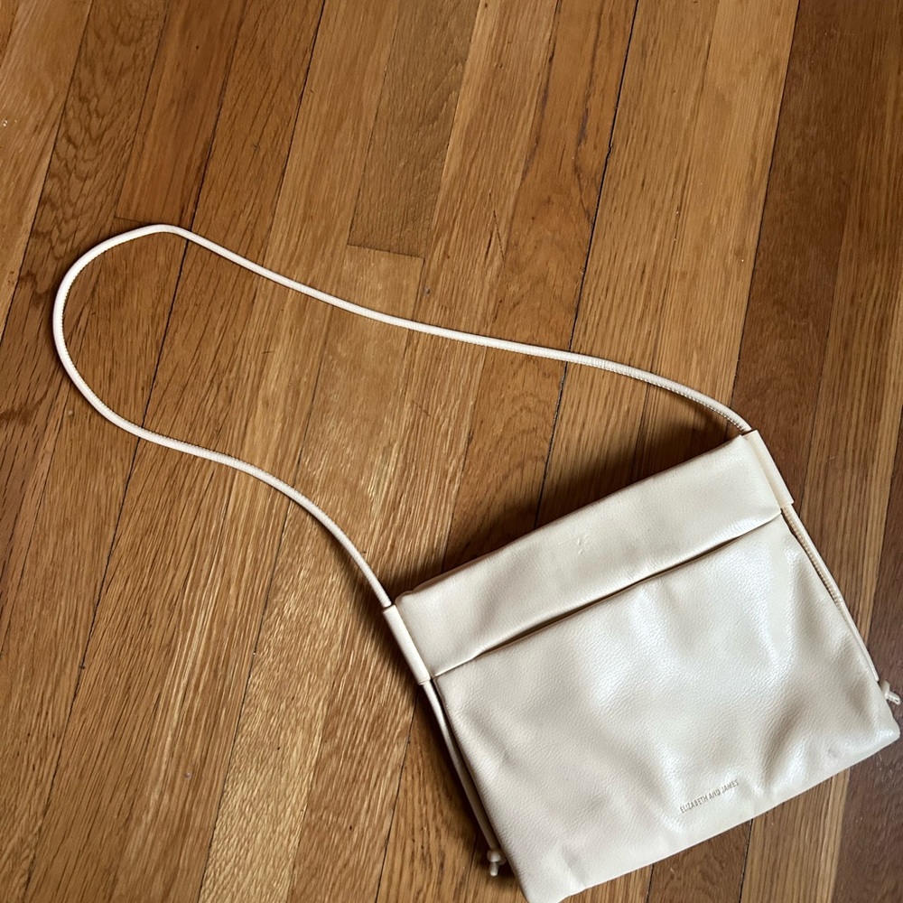 Elizabeth and James Cream Crossbody Bag